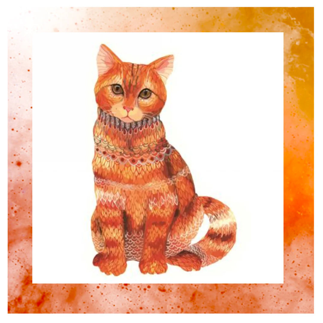 Puzle gato naranja